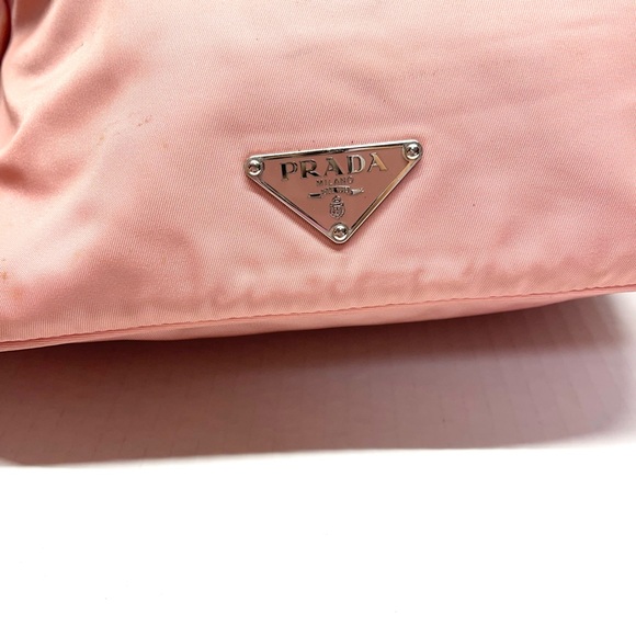 Prada Tessuto Nylon Pochette Bag Pink - Picture 2 of 11